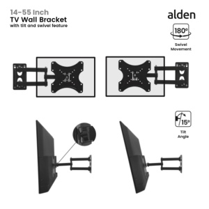 Alden 1001 14'' To 55'' Tilt Tv Wall Bracket